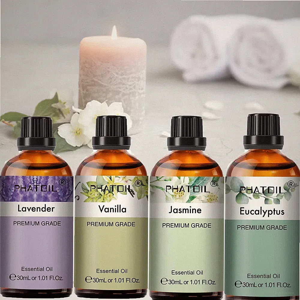 30Ml Lavender Peppermint Vanilla Tea Tree Essential Oils for Aromatherapy Candle