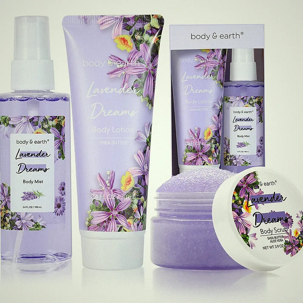 BODY & EARTH Body Mist Gift Set - Spa Gifts for Women, Perfume, VALENTINES GIFT