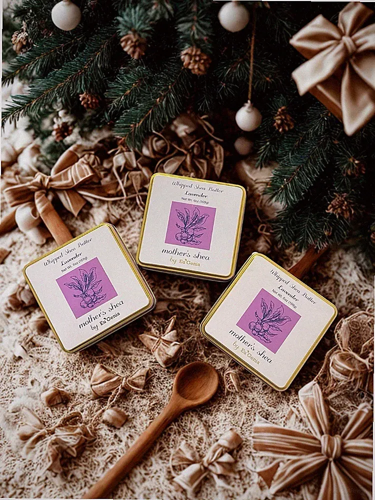 Eu’Genia Mother’s Lavender Shea Butter Trio (Holiday Gift Set of 3) 6oz