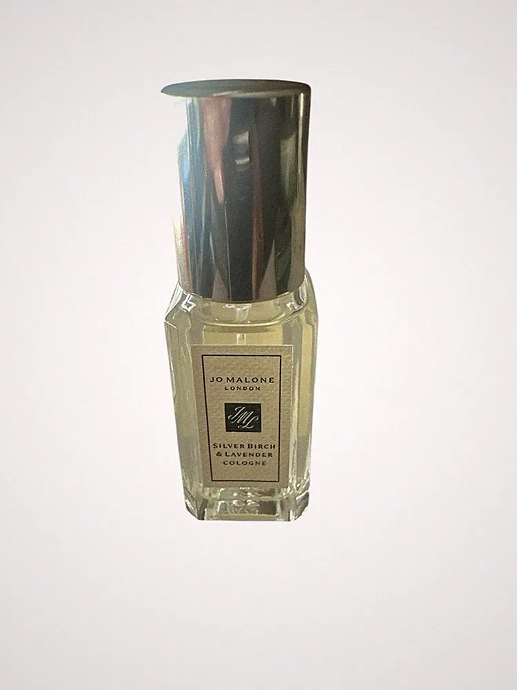 Jo Malone New Silver Birch & Lavender Cologne Travel Spray Perfume .3oz