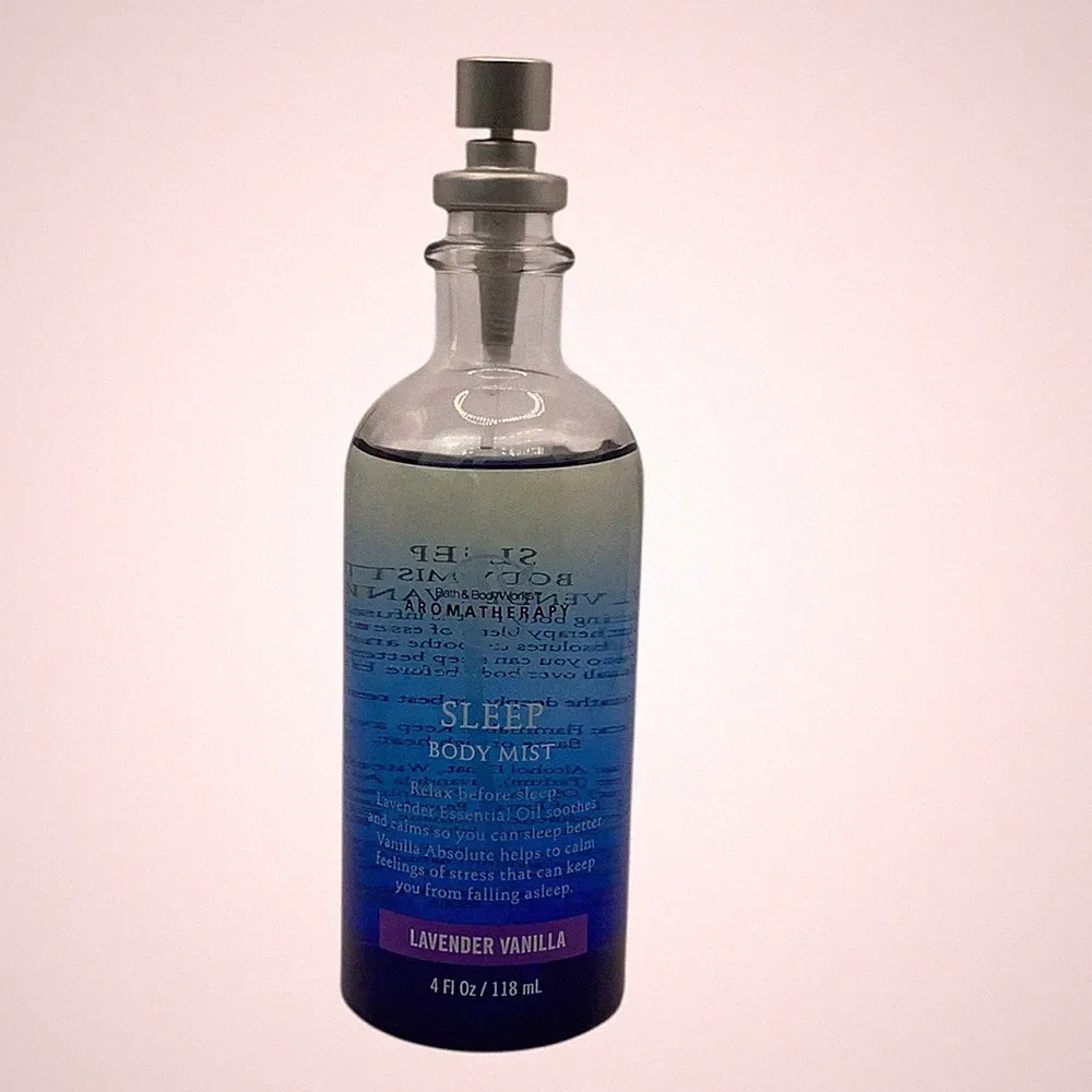 Retro Bath & Body Works Sleep Lavender Vanilla Body Mist Spray Aromatherapy ~4oz
